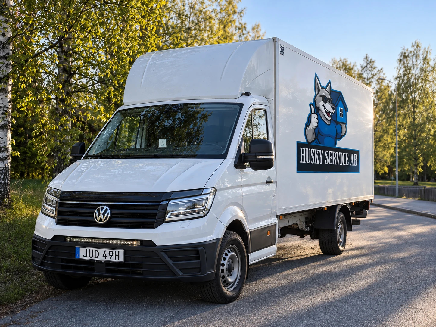 Husky Service AB:s egen lastbil