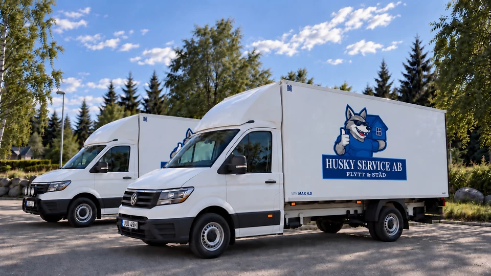 Husky Service AB:s egen lastbil