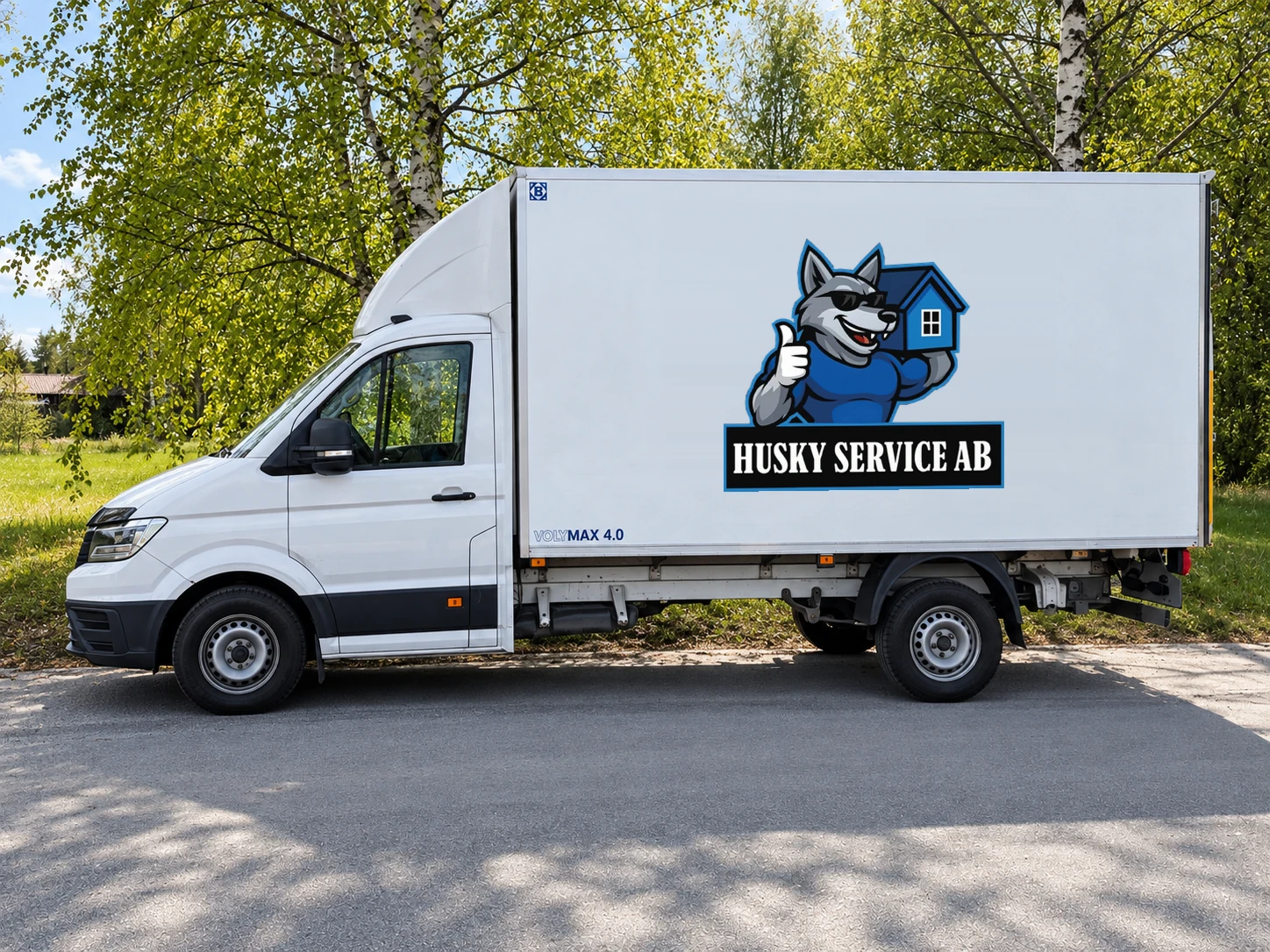 Husky Service AB:s egen lastbil